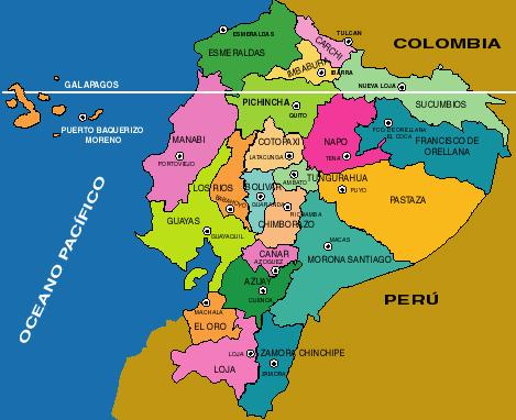 mapa ecuador